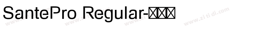 SantePro Regular字体转换